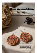 Boho Hand Woven Earrings