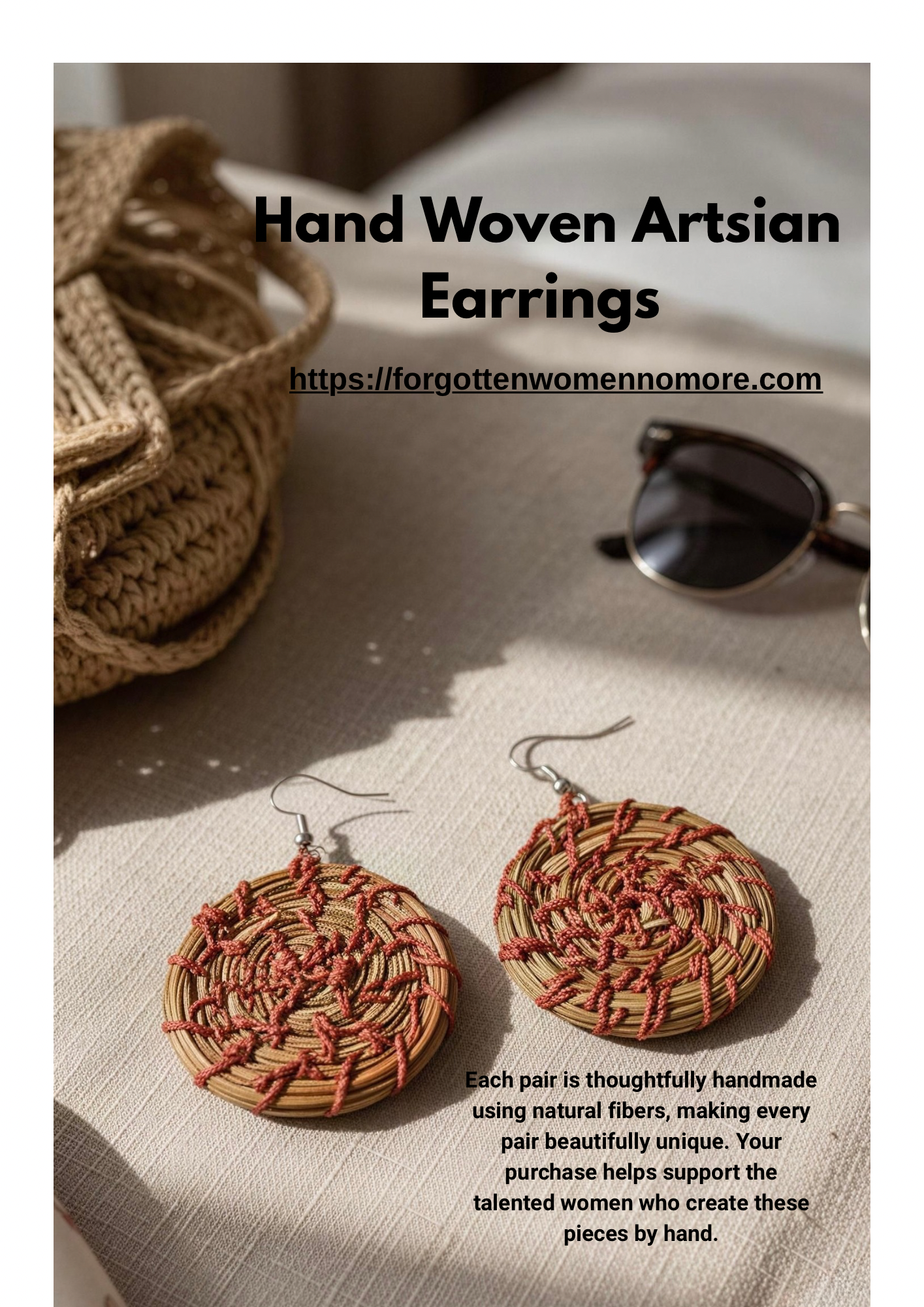 Boho Hand Woven Earrings