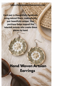 Boho Handmade Woven Earrings