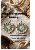 Boho Handmade Woven Earrings
