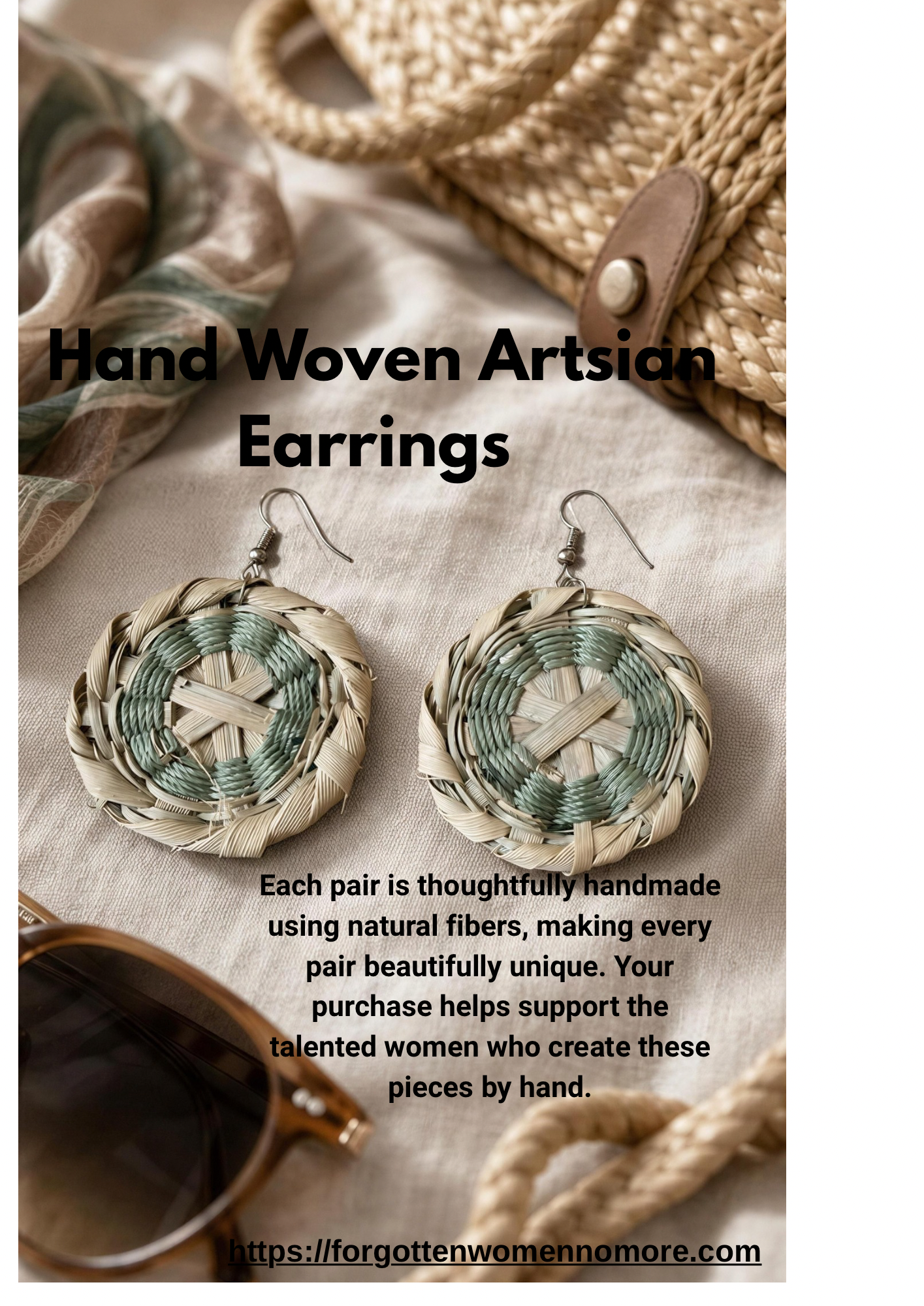 Boho Handmade Woven Earrings