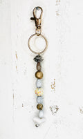 Handcrafted Beaded Keychain – 6 inches long