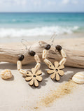 Seashell Daisy Hoop