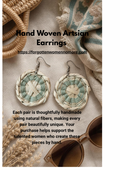 Boho Handmade Woven Earrings