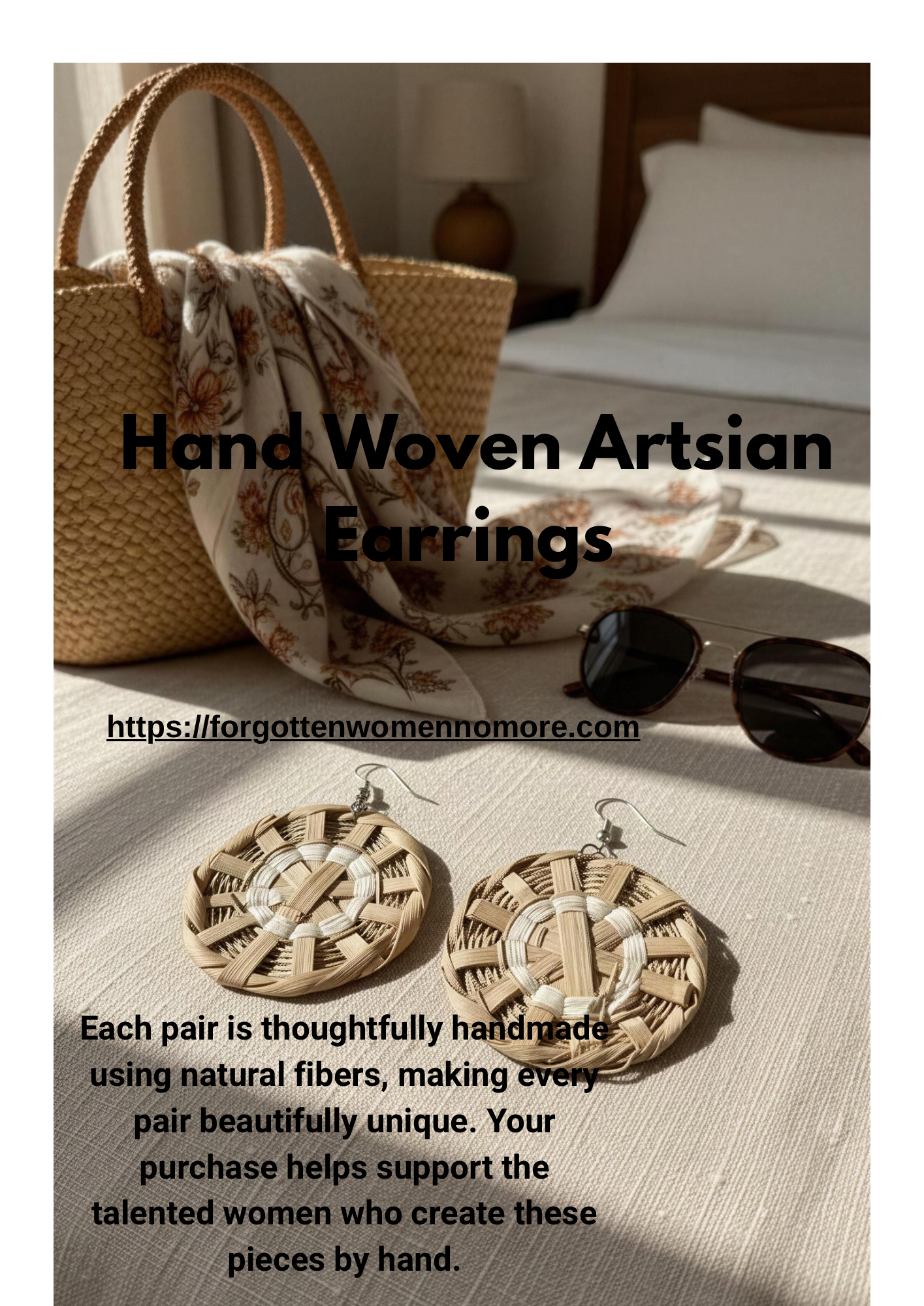 Boho Handmade Woven Earrings