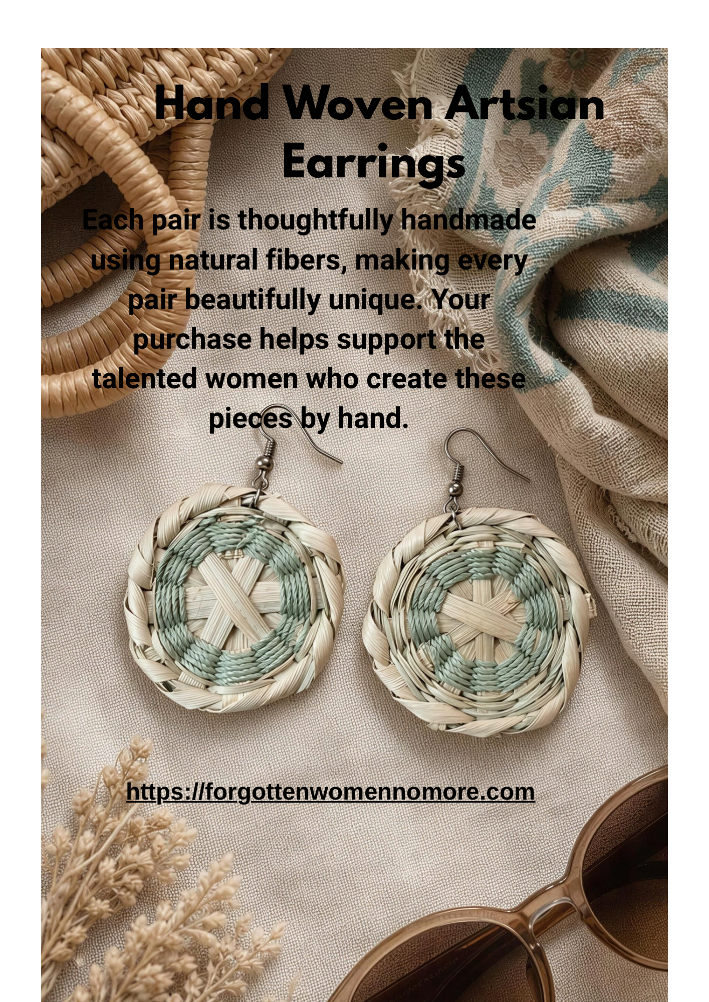 Boho Handmade Woven Earrings