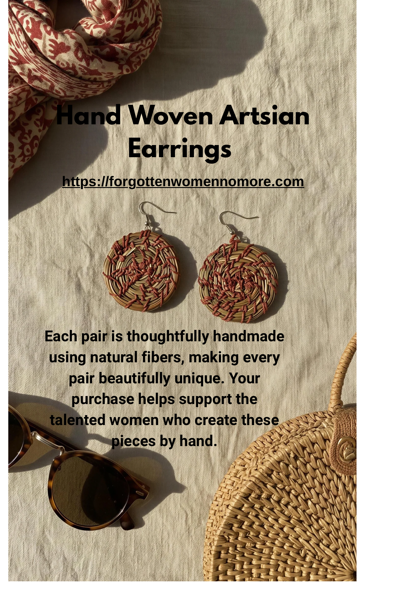 Boho Handmade Woven Earrings