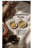Boho Handmade Woven Earrings