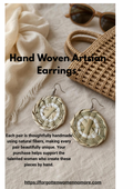 Boho Handmade Woven Earrings