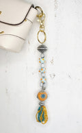Handmade Beaded Keychain / Purse Charm – 8” long