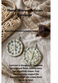 Boho Handmade Woven Earrings