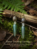 Forest Tear Drop Earrings