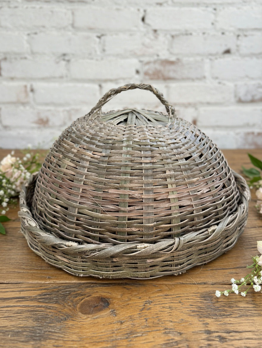 Handmade Rustic Basket with Lid