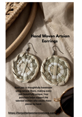Boho Handmade Woven Earrings
